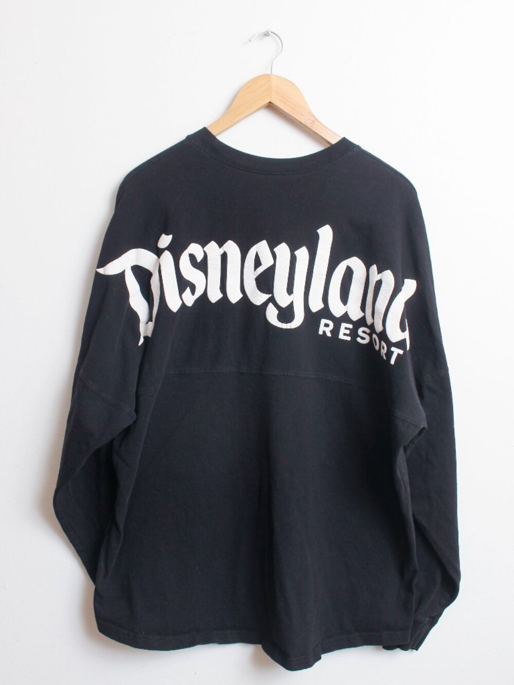 Disney Parks Disneyland Resort Spirit Sweatshirt Womens XL Black w/ Hole